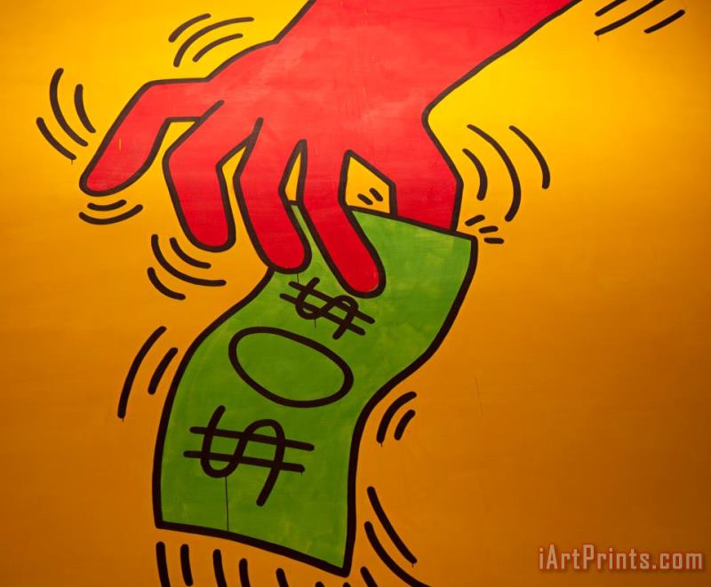 Keith Haring The Ten Commandements [1984] Detail Art Painting